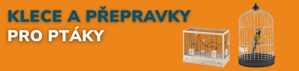 klece a prepravky pro ptaky